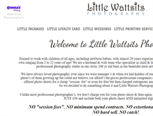 Tablet Screenshot of littlewattsitsphotography.com